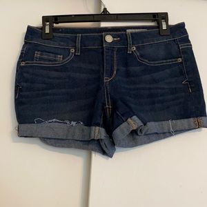 aeropostale high waisted jegging midi shorts